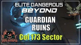 Elite: dangerous Activating Guardian Ruins Col 173 Sector how to activate