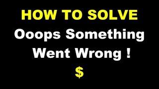 YOUTUBE MONETIZE FAIL FOR THE FIRST TIME SOMETHING WENT WRONG | YOUTUBE GAGAL MONETISASI PROBLEM