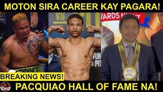 Pagara masyadong MALAKAS para kay Curmel Moton! | Pacquiao nasa BOXING HALL OF FAME na!