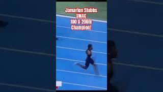 Jamarion Stubbs Of Alabama State SWAC 100 & 200m Champion Beautiful Stride To Victory!