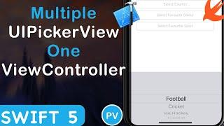 Multiple UIPickerView in One ViewController Xcode 11 Swift 5
