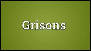 Grisons Meaning