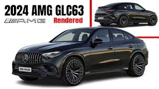 2024 Mercedes AMG GLC 63 Coupe Rendered