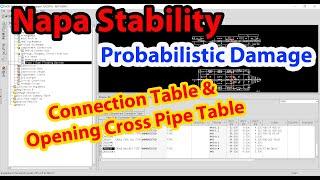 How to input the Connection Table & Cross Pipe Table in Probabilictis Damage | Napa Stability