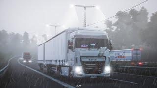 Realistic Rain v3.8.1 - Euro Truck Simulator 2 Mod