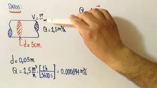 Caudal o flujo volumetrico