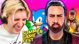 xQc Reacts to SUMMER GAME FEST 2023 | Mortal Kombat 1, Spider-Man 2, Alan Wake 2, Fortnite Wilds