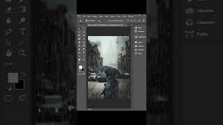 Creating Stunning Rain Effects in Photoshop - Quick Tutorial #shorts #RainEffect #Photoshop