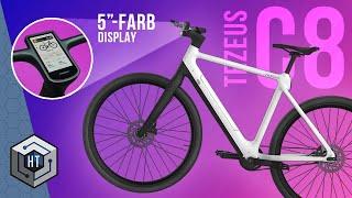 TESLA E-Bike!? ️TEZEUS C8 Test | 15 kg | KI | Farbdisplay | Carbon (REVIEW)