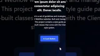 Webflow Pulse Button Hover Animation in 42 Seconds #webflow #tutorial