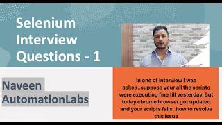 Selenium Interview Q&A - 1 [Short Answer Series]