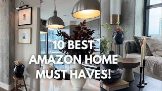 10 BEST AMAZON HOME DECOR + HOUSEHOLD MUST HAVES 2024 | furniture, lighting, organization, and MORE