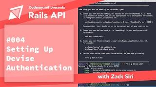 Rails API: Setting up Devise Authentication - [004]