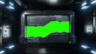 Sci-Fi Door Intro Green Screen (No Copyright)