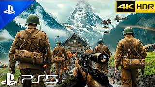 (PS5) Operation Cobra Realistic Ultra Graphics Gameplay 4K 60FPS Call of Duty: WWII PS5 GAMES