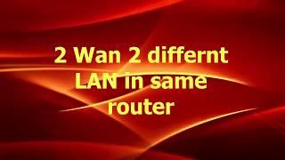 How to Configure 2 WAN and 2 LAN in same Mikrotik router