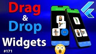 Flutter Tutorial - Drag & Drop Widgets - Draggable & DragTarget