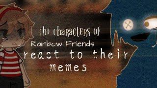 Rainbow Friends characters react to their memes [/]