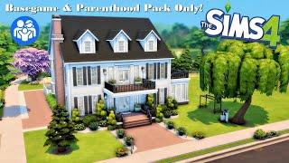 Colonial Family Home | Sims 4 "Parenthood" + Basegame ONLY! | Stop Motion build | NoCC