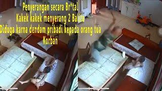 Viral, Full Video pria menyerang 2 anak kecil dengan kap4k