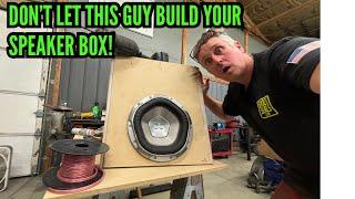 Homemade speaker box for 10" subwoofer and wiring repair.  Dodge D50