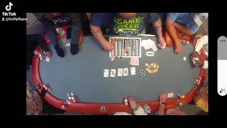 flop a set and river quads #allin #poker