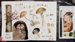 COSY CREATIVE SESSIONS 02 | Painting Loose With Gouache | Autumn Woodland Theme