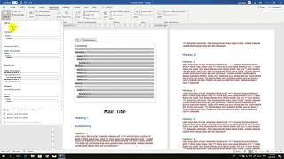 Microsoft word tutorial Table of Contents