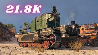 21.8K Damage with FV4005 Stage II 10K  9 Kills & FV4005 - 11.8K  9 Kills World of Tanks