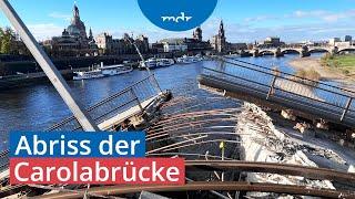 Webcam: Abriss der Carolabrücke in Dresden | MDR+