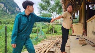 Single mother - harvesting melons to sell at the market, the police come, life raising children