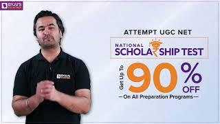 UGC NET Scholarship Exam | BYJU'S Exam Prep