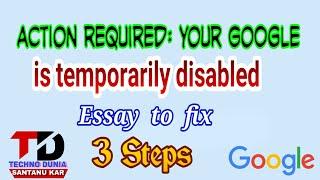 google account temporarily disabled how to fixed(Hindi/urdu)2017