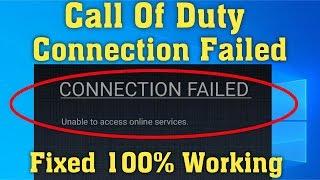 How To Fix Call Of Duty Modern Warzone || Connection Failed || Unable To Access Online Services