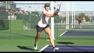 Maria Sharapova in Super Slow Motion - Forehand and Backhand - BNP Paribas 2013