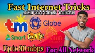 Unbelievable Fast Internet Tricks | Apn Settings Tricks | Up to 90 mbps