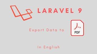 Laravel 9 - Export PDF in English