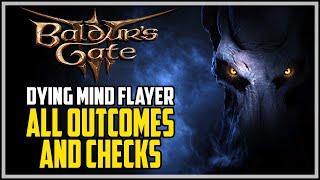 Dying Mind Flayer All Outcomes / Choices Baldur's Gate 3