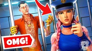 MIDSUMMER MIDAS is BEACH JULES' PRISONER?! (Fortnite Cops & Robbers)