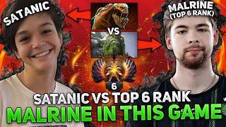 SATANIC vs TOP 6 RANK MALRINE in THIS GAME 11.700 AVG MMR! | LIFESTEALER CARRY by SATANIC