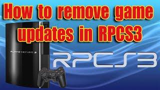 How to remove a game update in RPCS3