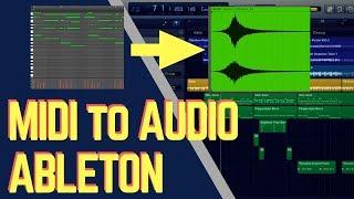 Convert Midi to Audio Ableton [Plus Audio to Midi] Tutorial