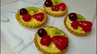 The BEST Fruit Tart Recipe | Tarta me krem dhe fruta |