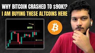  BITCOIN BREAKS $100K and CRASHES HARD - ALTCOINS I AM BUYING RIGHT NOW! | CRYPTO MARKET UPDATE