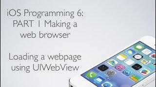 iOS Programming 6 Part 1: Building a web browser (UIWebView)