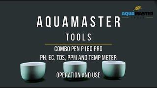 P160 Pro pH, EC, TDS, PPM and Temp meter - Operation and use