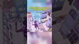 DESTROYING My Viewers In Zonewars #fortnite #fortnitestream #zonewars #aimbot #shorts #short