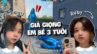 Mèo Simmy Cùng Ruby Giả Giọng Em Bé 3 Tuổi Khi Chơi Free Fire