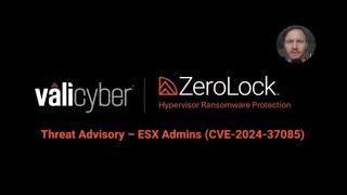 Rooting Out Trouble: How Vali Cyber’s ZeroLock Protects against ESX Admins (CVE-2024-37085)