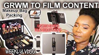 UNBOX  SHEIN FILMING AND VLOG EQUIPMENTS #VLOG #grwm #equipment